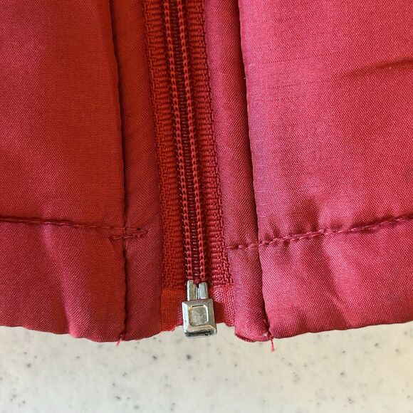 Coldwater Creek 100% Silk‎ Vest Womens Large Full Zip Embroidered Winter Holiday - Picture 10 of 11